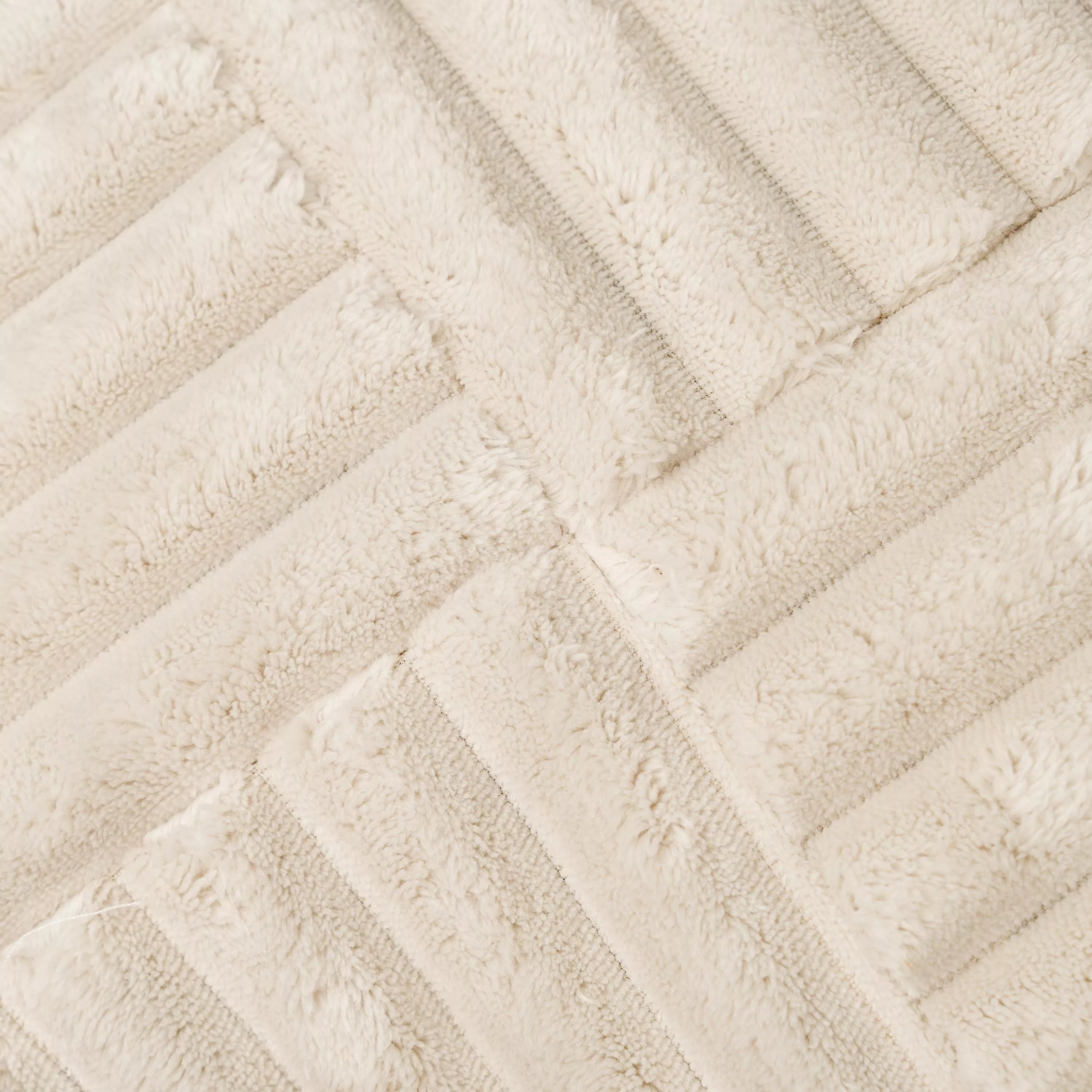 Almofada quadrada de veludo cotelê, textura cruzada lisa, 45x45 cm - capa + enchimento