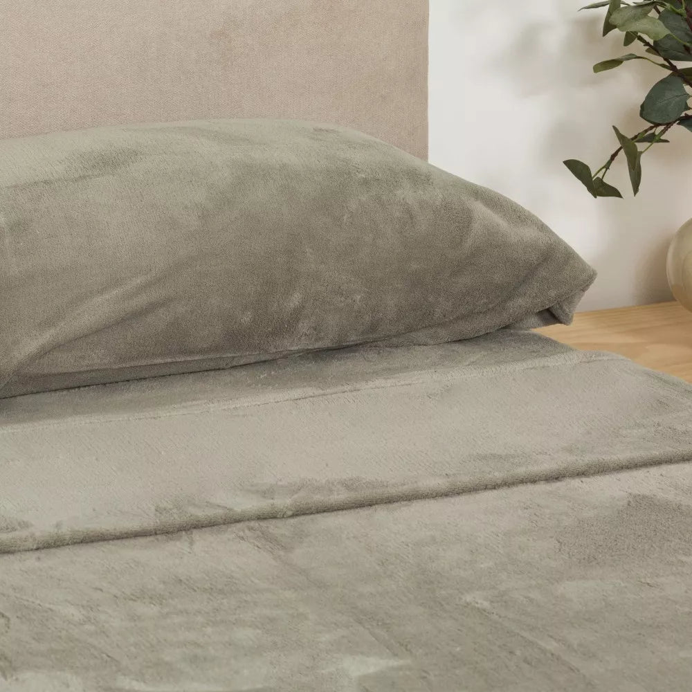 Jogo de lençóis veludo liso