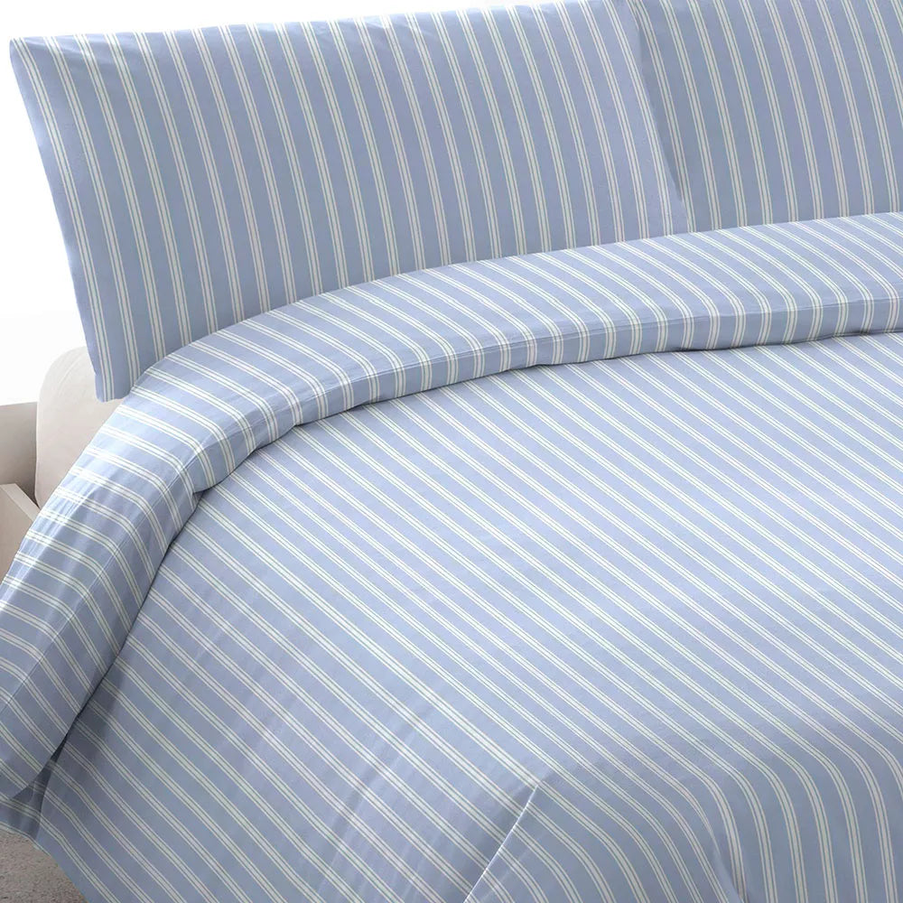 Capa de edredão Raya Marsella Indigo Percal