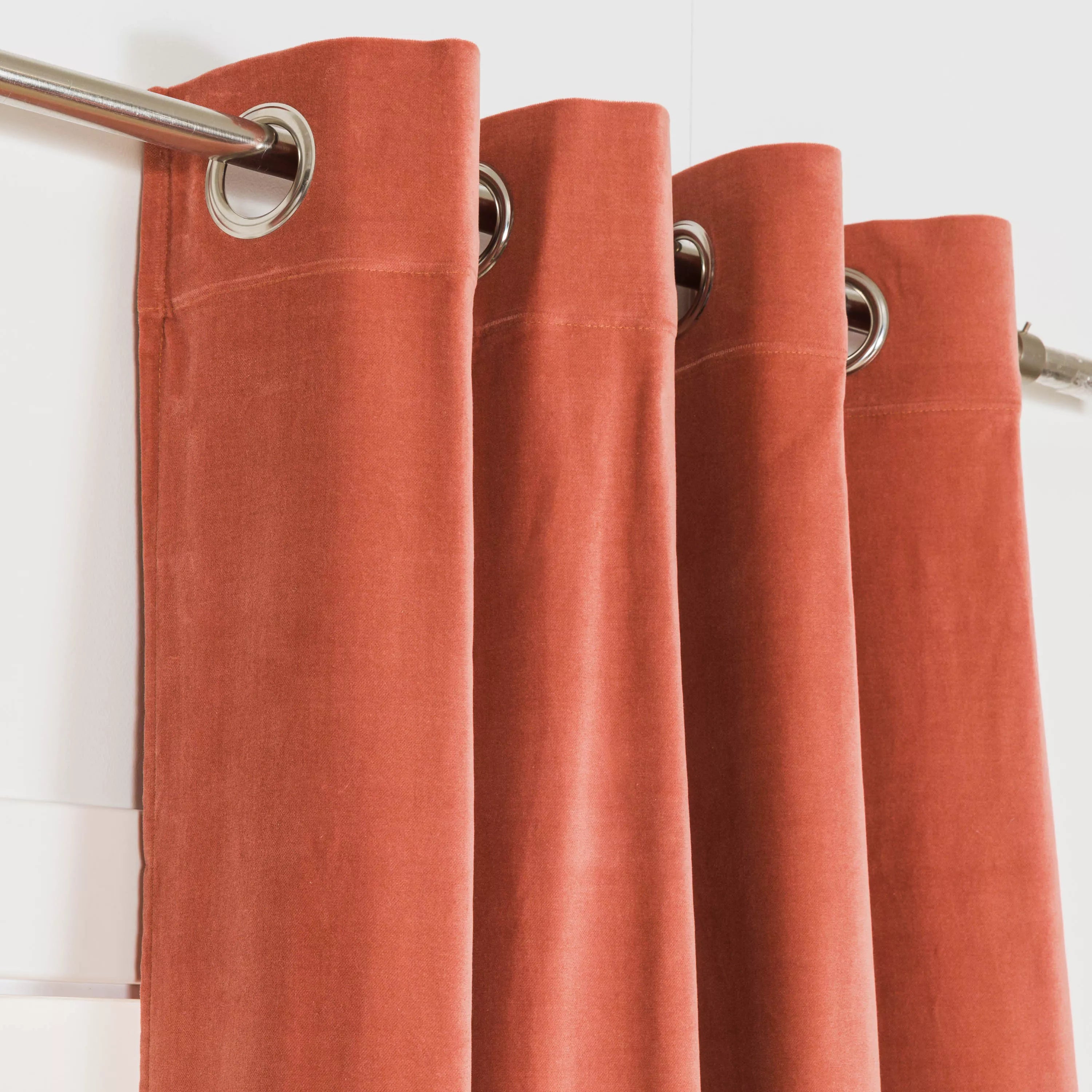 cortina de veludo de algodão