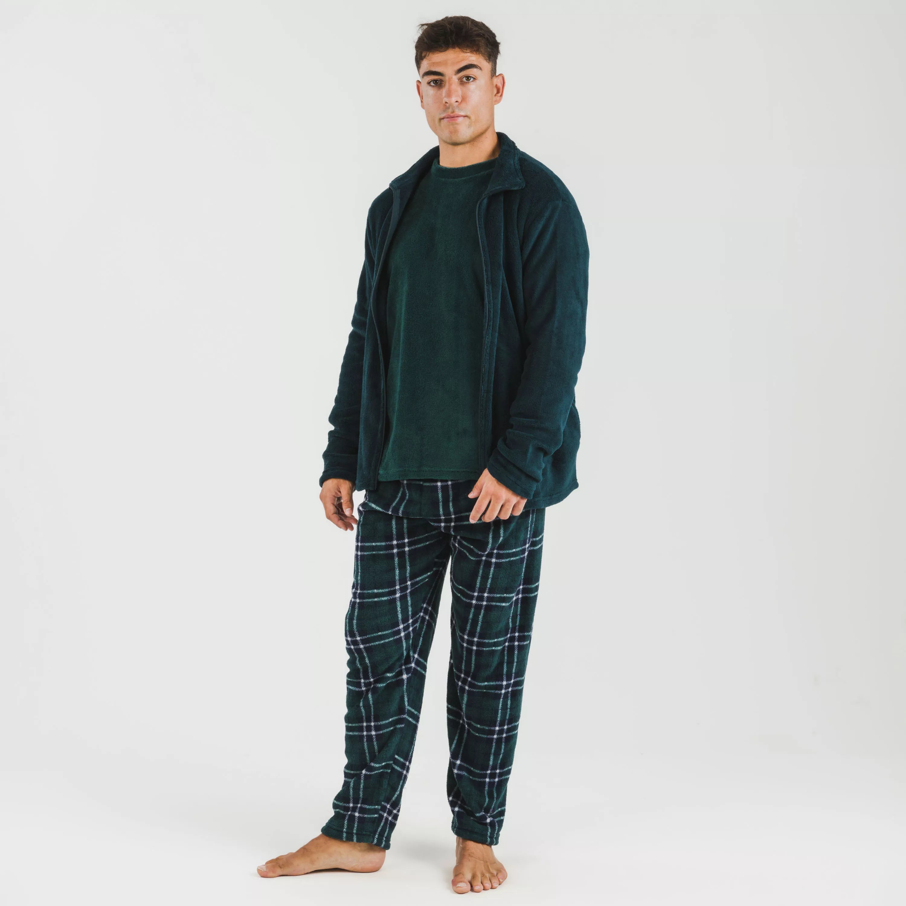 Moletom masculino liso coral