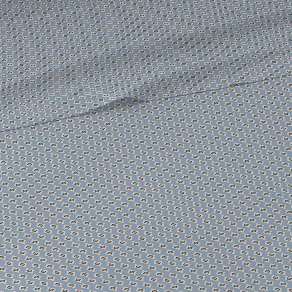 Jogo de lençóis de algodão índigo vibrante