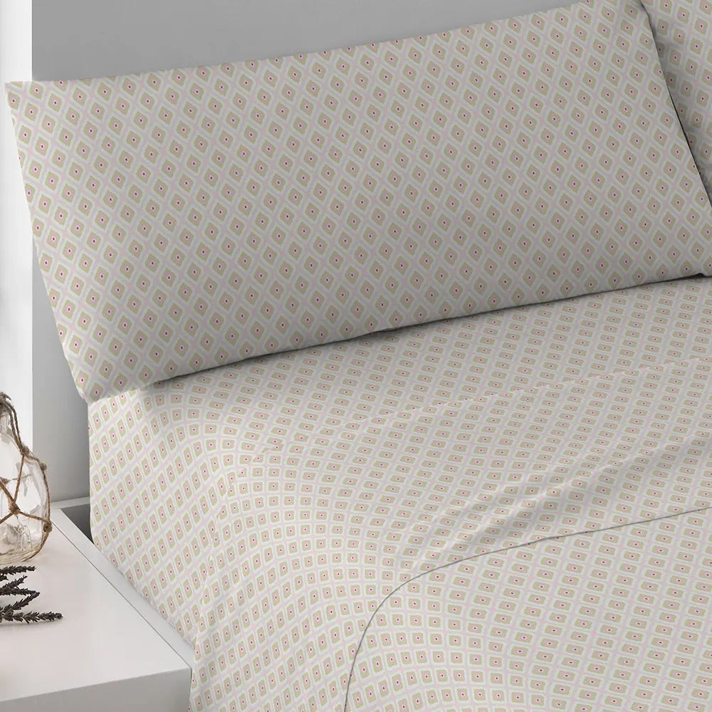 Jogo de lençóis algodão Brunette malva