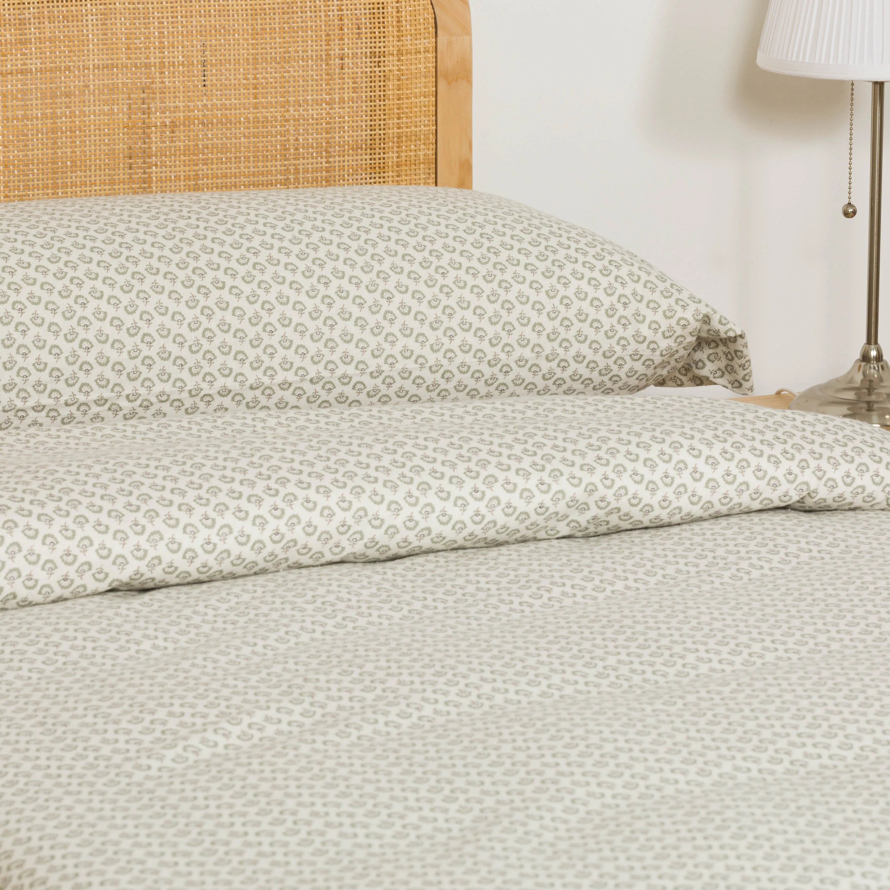 Capa de edredão flanela Diana verde tiffany