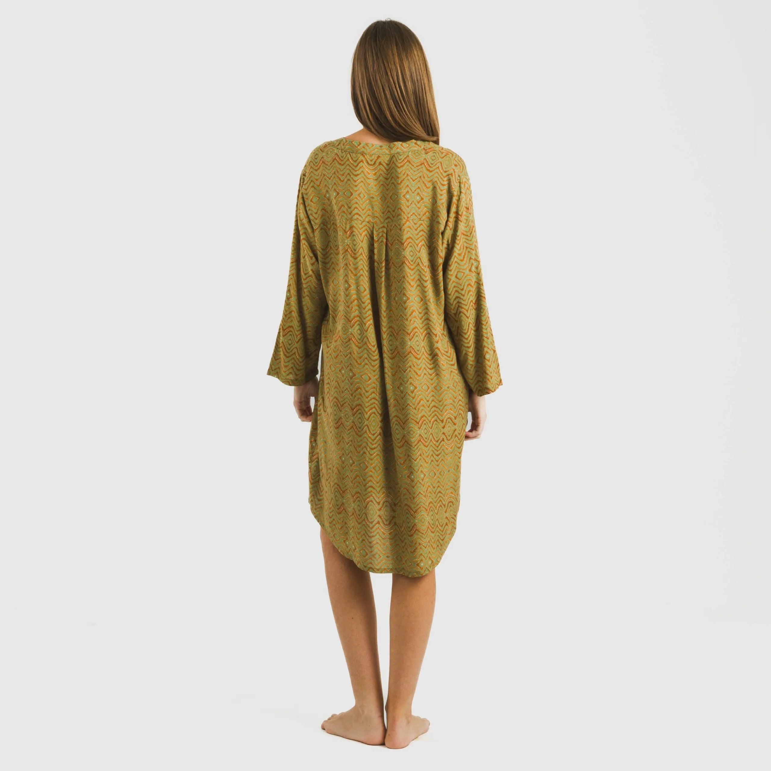 Camisola de caça Silda em viscose verde