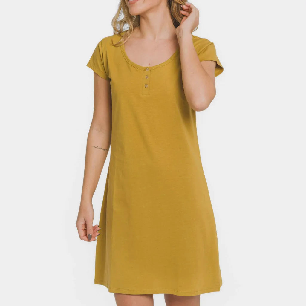 Blusa lisa de algodão