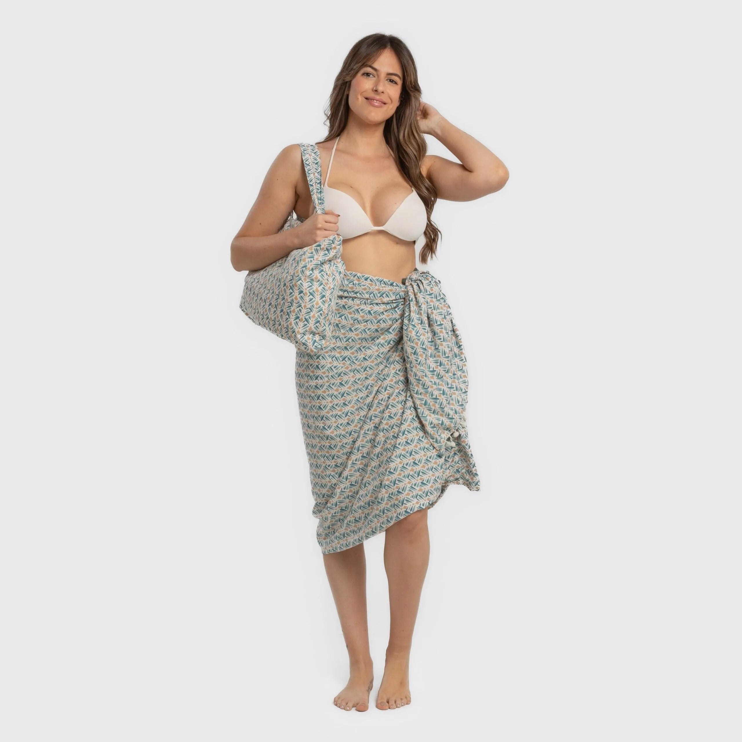 Toalha Pareô + Mochila Eloina