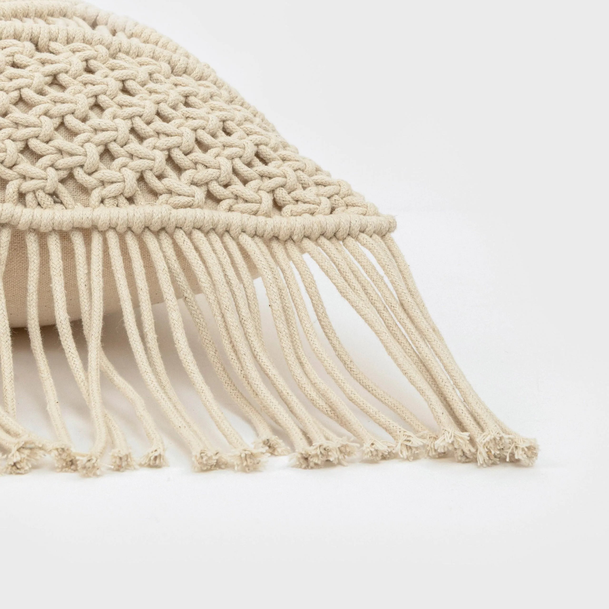 COJIN ALG MACRAME CLETO - FUNDA + RELLENO