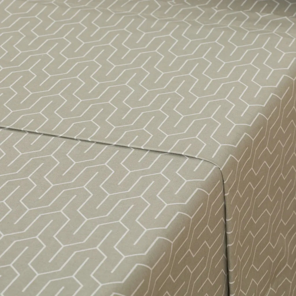 Jogo de lençóis algodão percal Yolanda verde