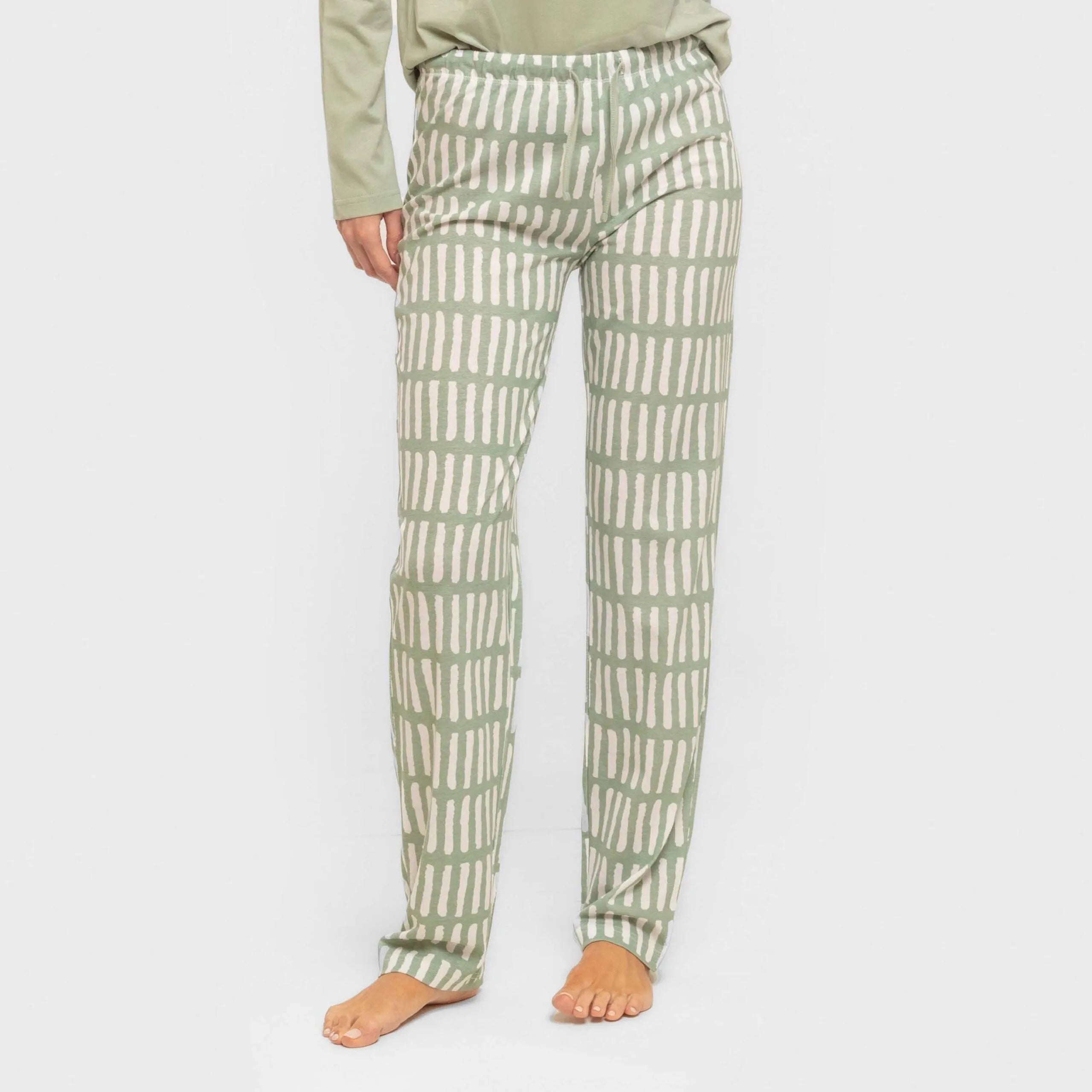 Pijama largo algodón Lemonade verde keike