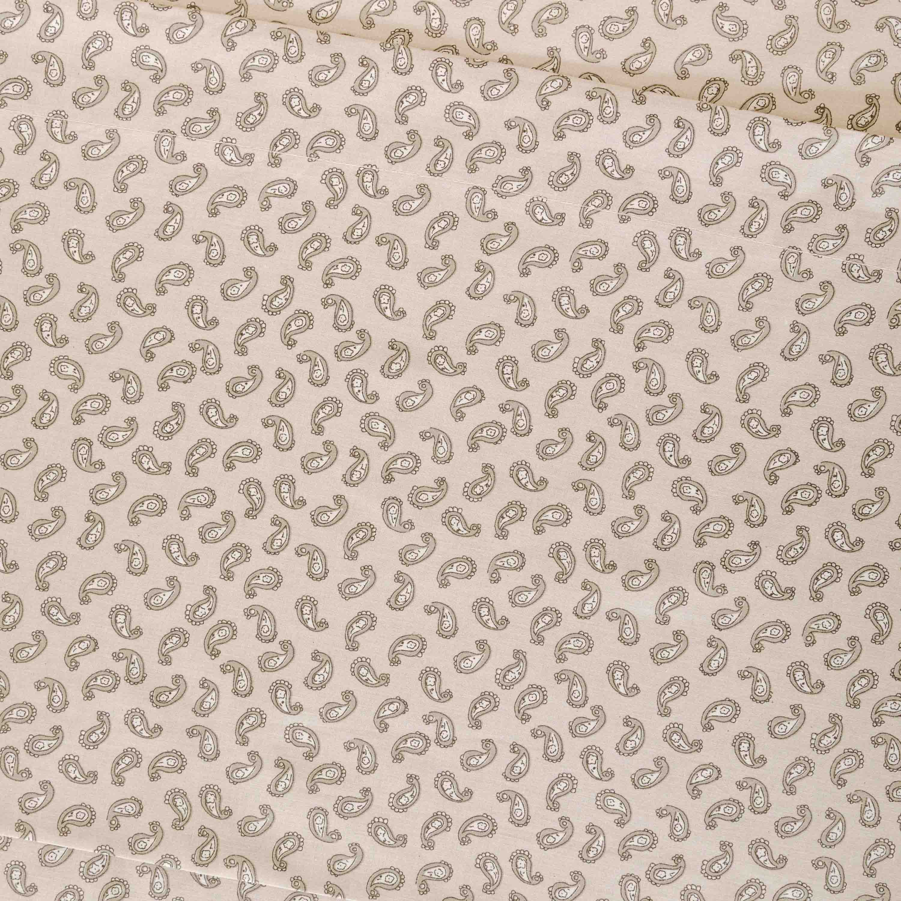 Juego de sábanas algodón Chili verde seco - topo