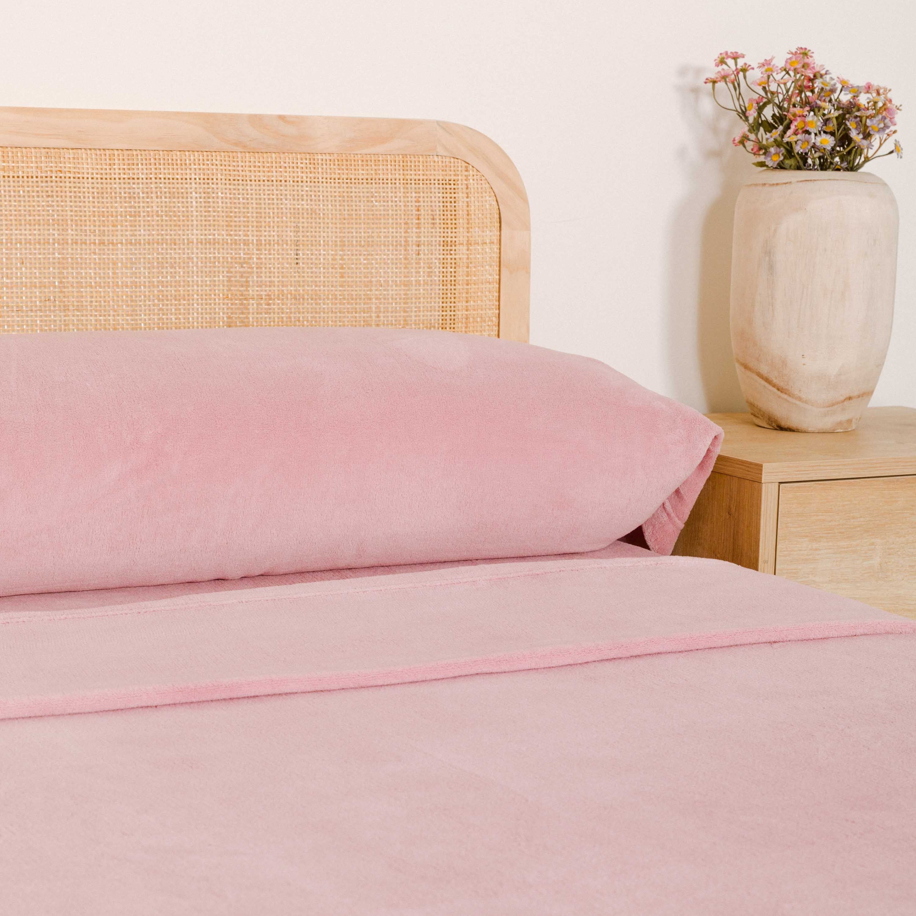 Jogo de lençóis lisos Coralina