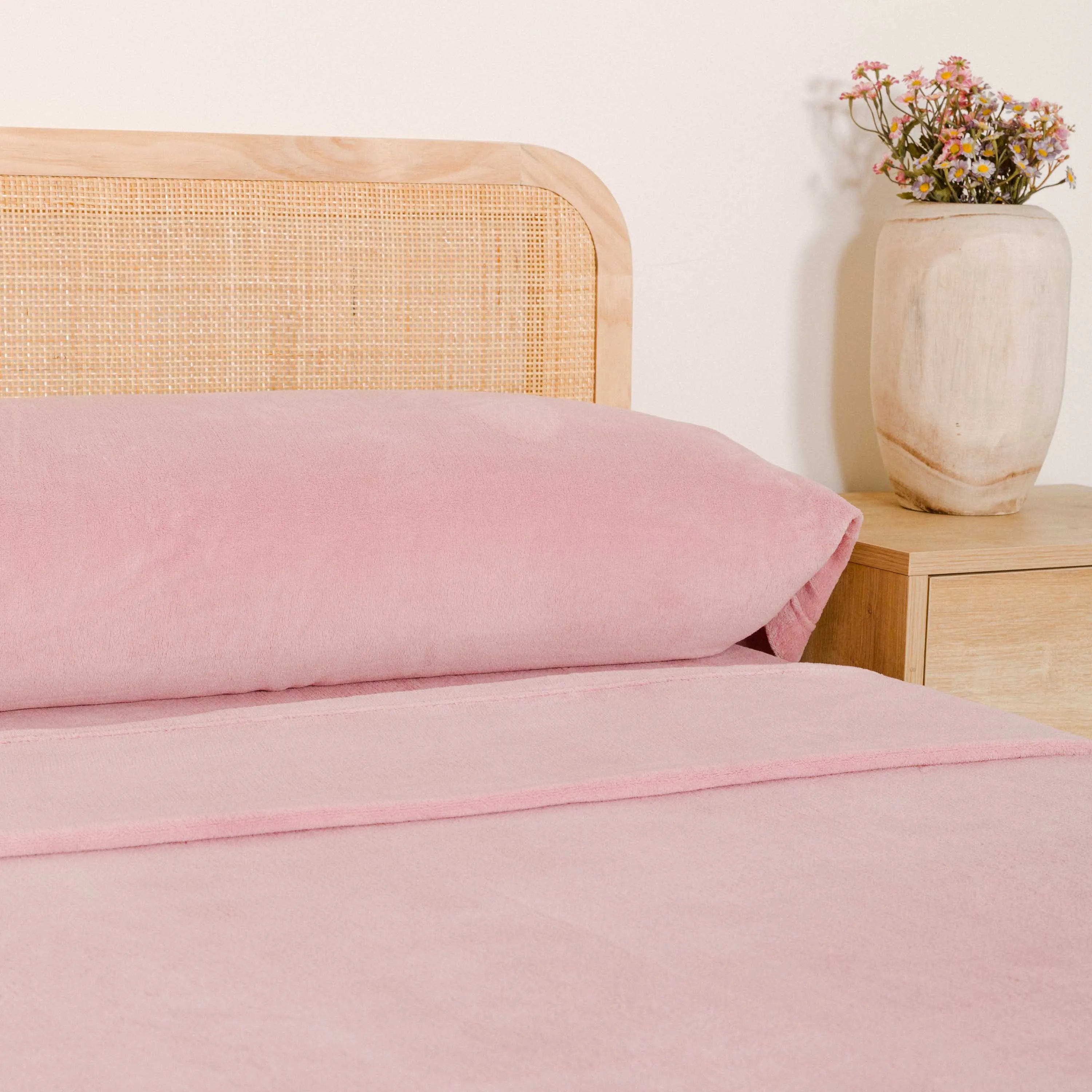 Jogo de lençóis veludo liso