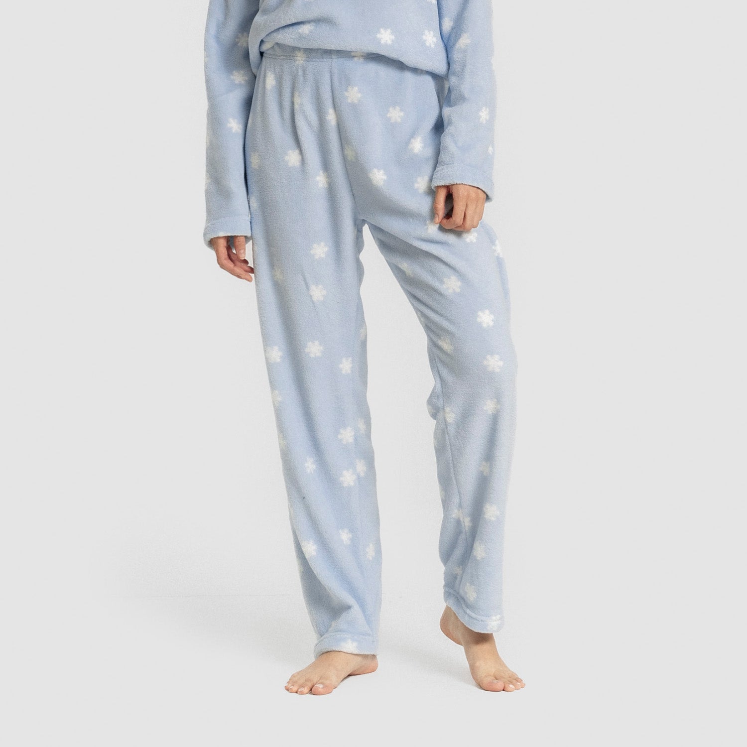 Pijama Coral Snow Celeste