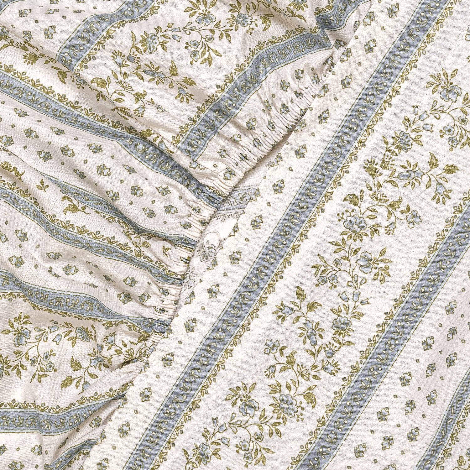 Juego de sábanas algodón Cracovia azul keike