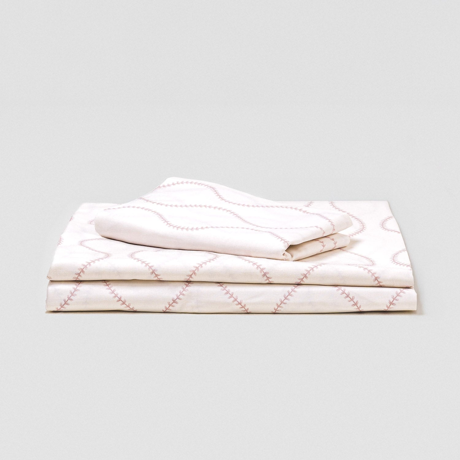 Juego de sábanas algodón Paniculata malva