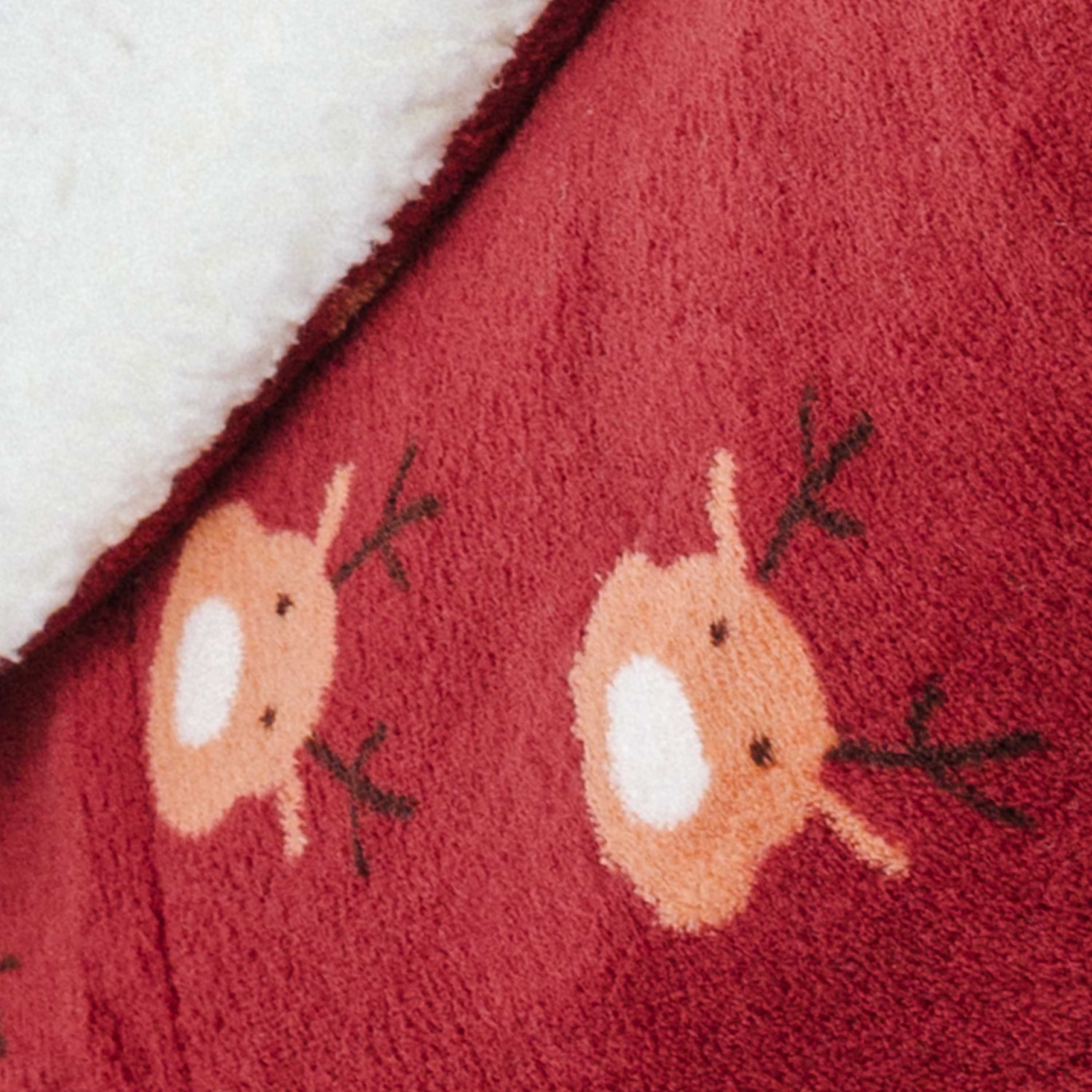 Manta sherpa Tatin bordô