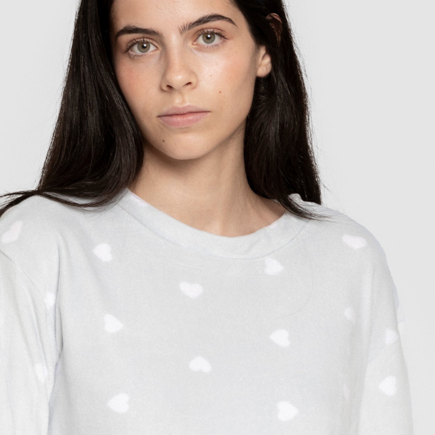 Pijama feminino de veludo super macio, cor Praga, azul claro.