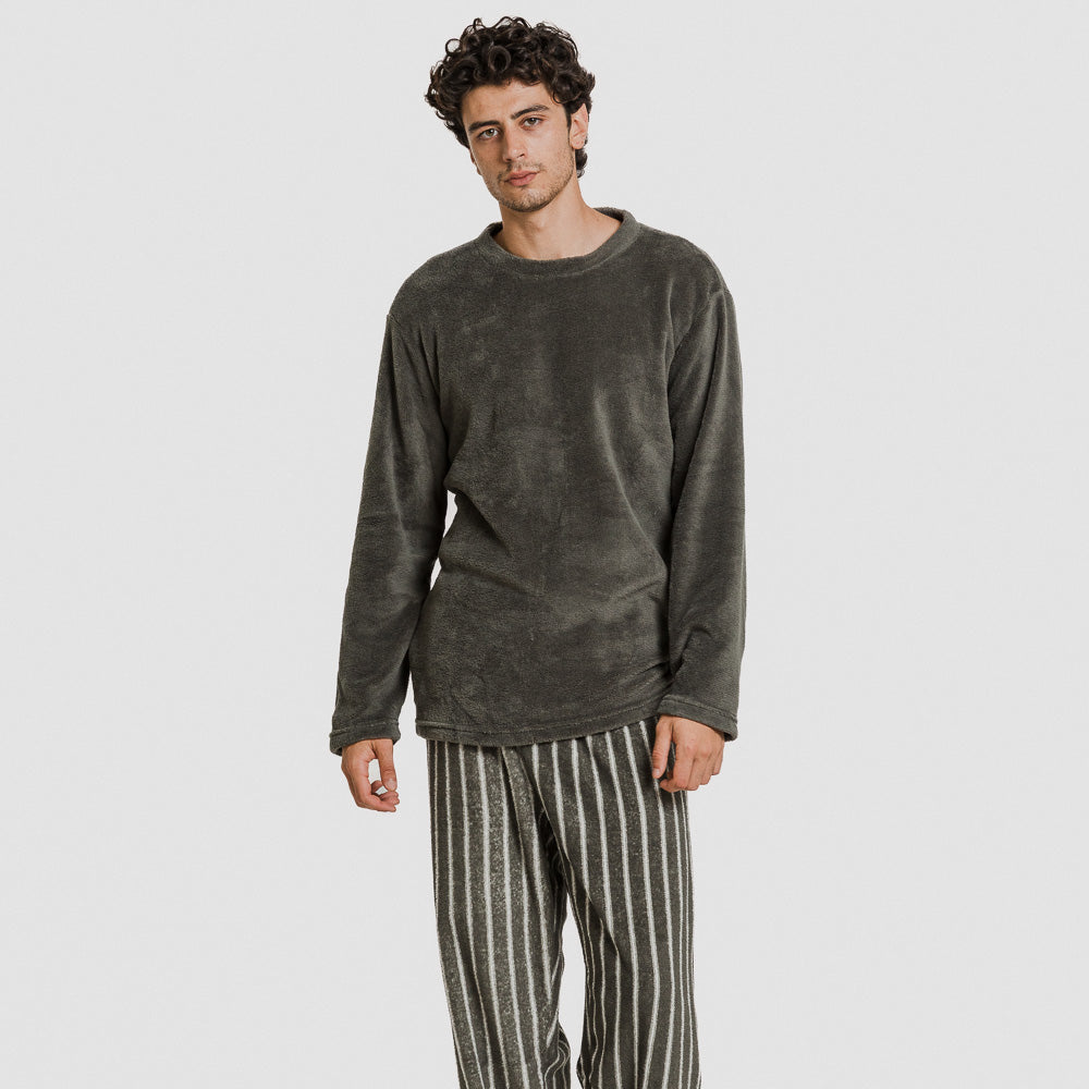 Pijama masculino listrado coral Albert Green Hunting