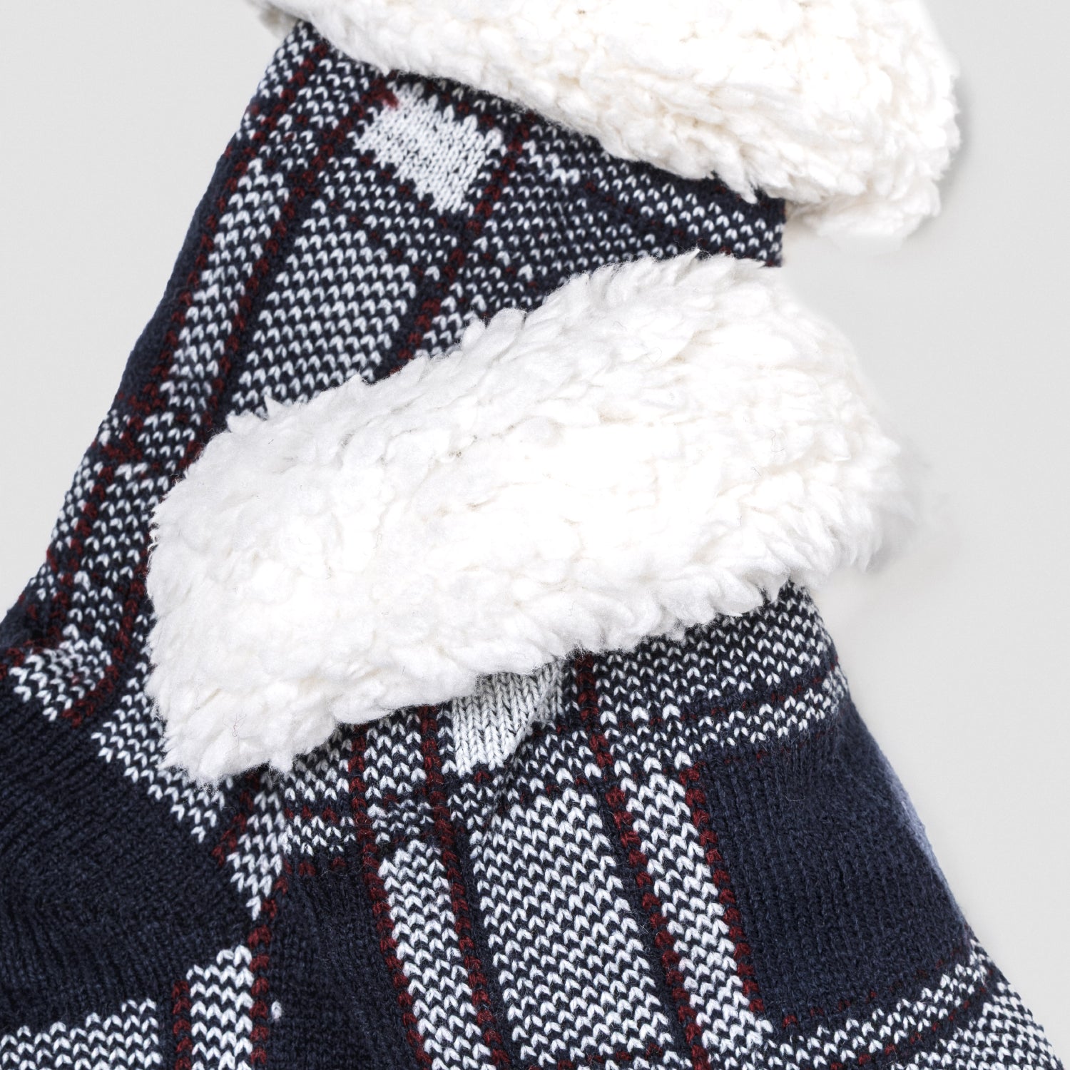 Calcetines hombre Cuadro Tarso burdeos