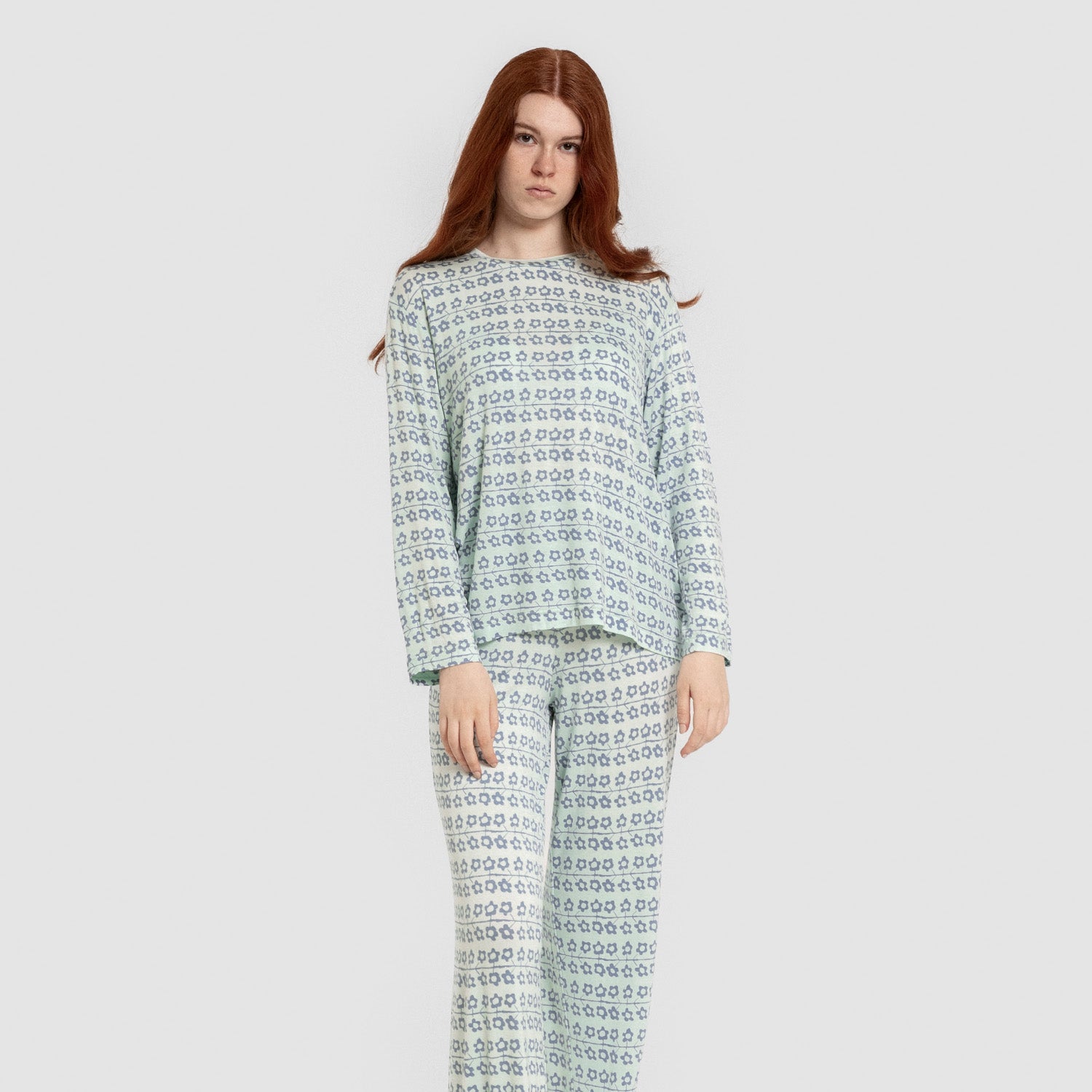 Pijama largo viscosa mujer Capricornio rosa