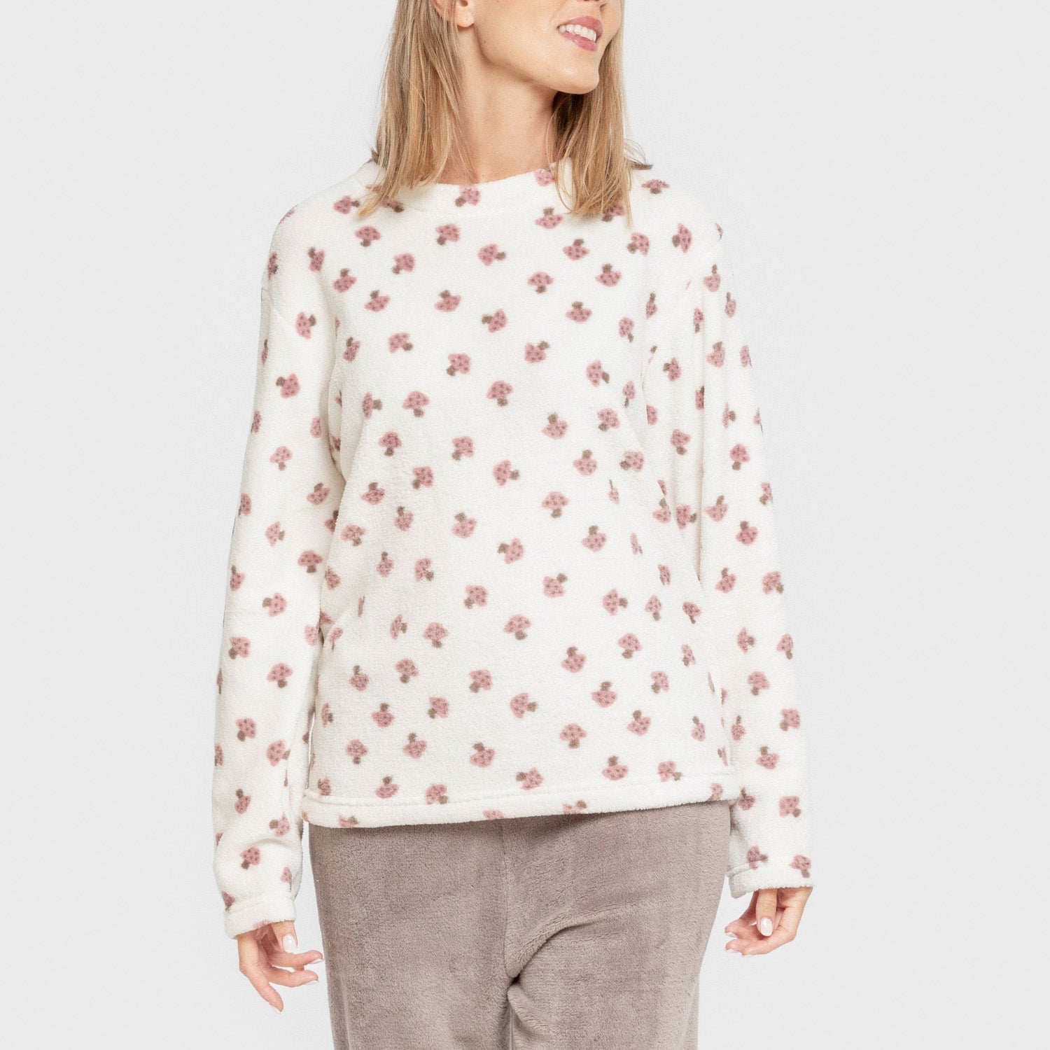 Ellen pijama marrom coral