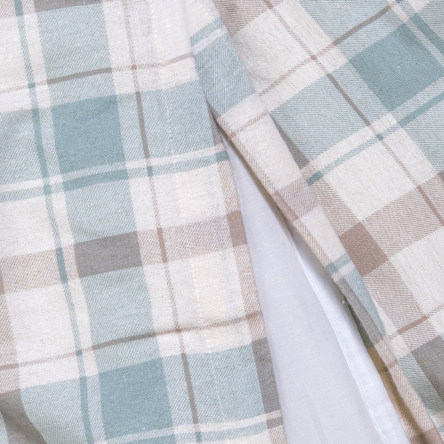 Funda nórdica franela Cuadro Noric verde