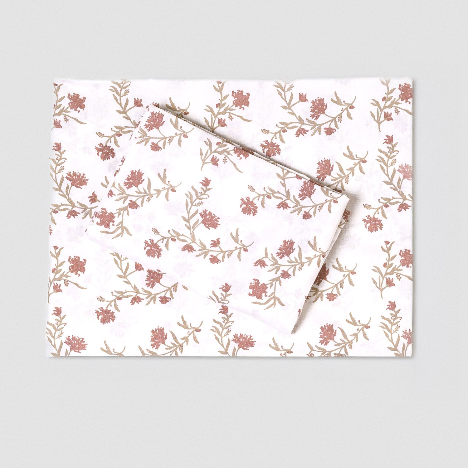 Juego de sábanas algodón Nidila gris claro