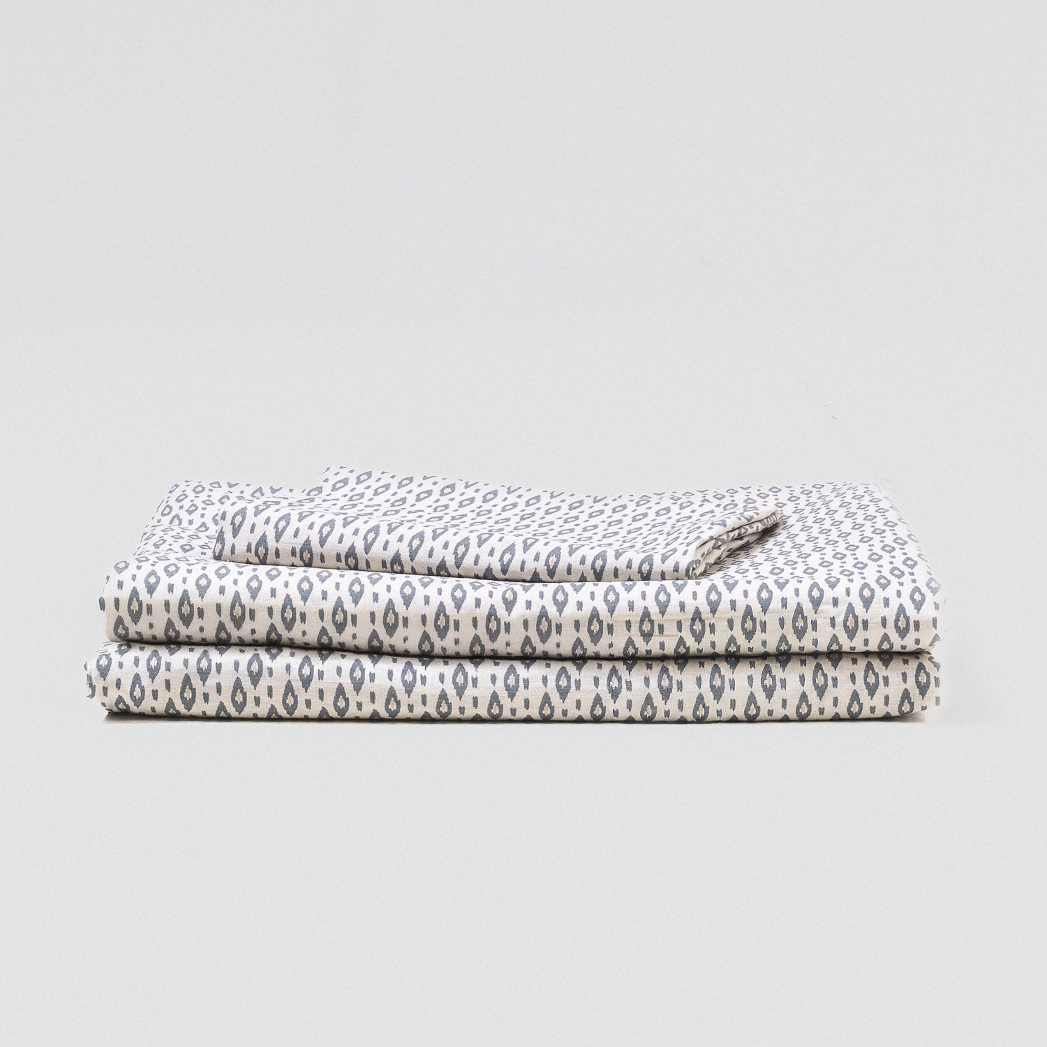 Juego de sábanas algodón Nerdana azul keike - topo