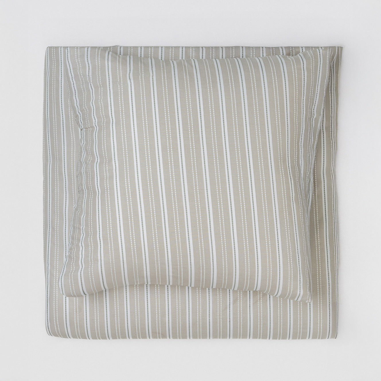 Funda nórdica algodón Raya Sego verde keike