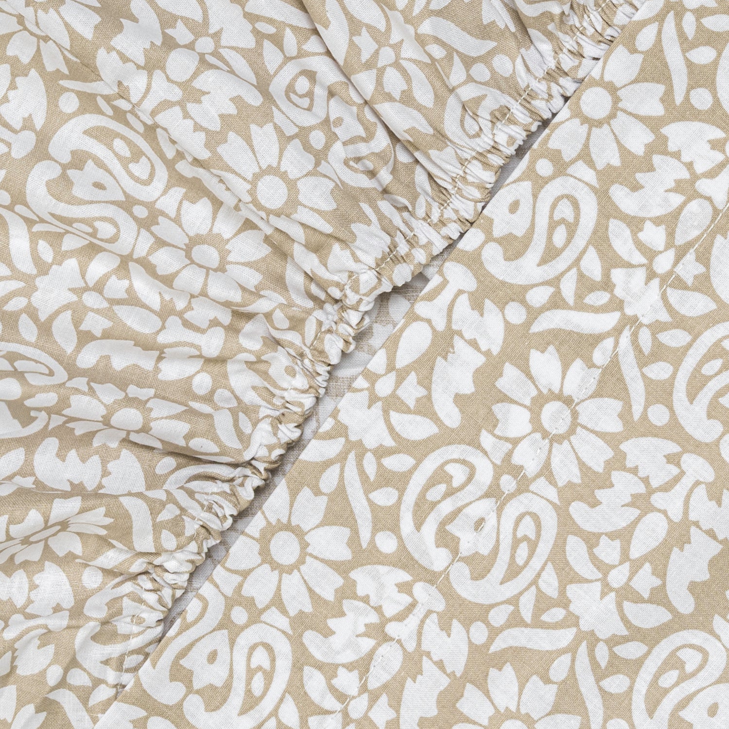 Juego de sábanas algodón Matilde topo