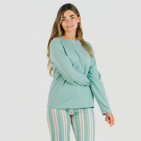 Pijama algodão Raya Galda verde