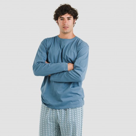 Pijama algodão homem Draft verde menta