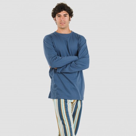 Pijama algodão homem Raya Cap azul