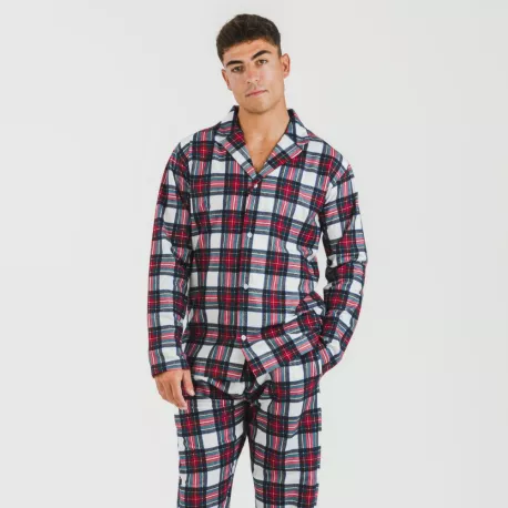 Pijama flanela com lapela homem Cuadro Celestia