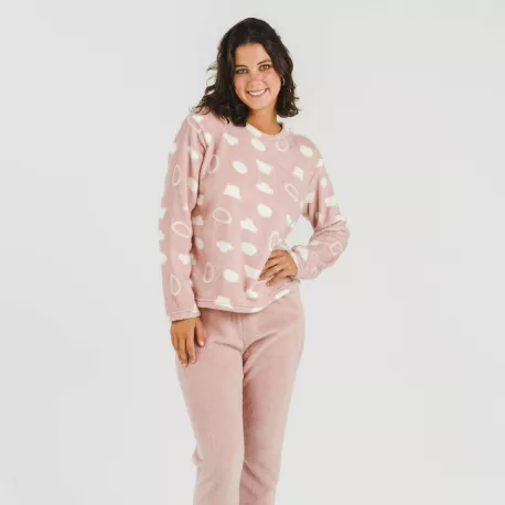 Pijama coral Papiro rosa