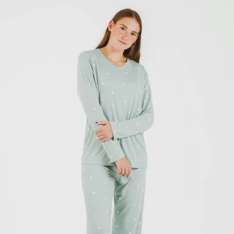 Pijama mulher soft Choer verde tiffany