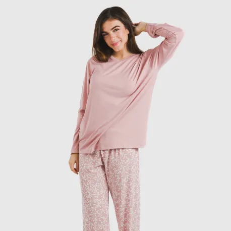 Pijama mulher soft Lauri rosa