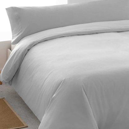 Capa de edredom lisa de algodão