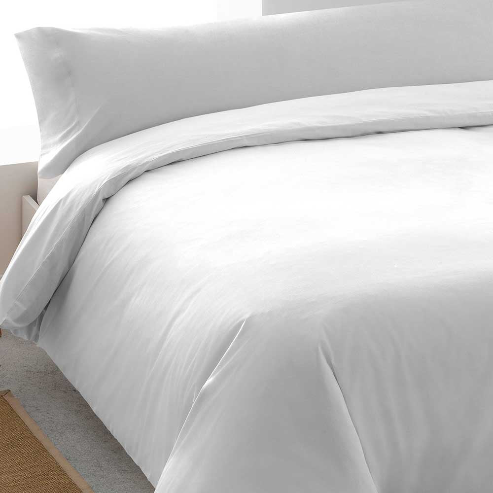 Capa de edredom lisa de algodão