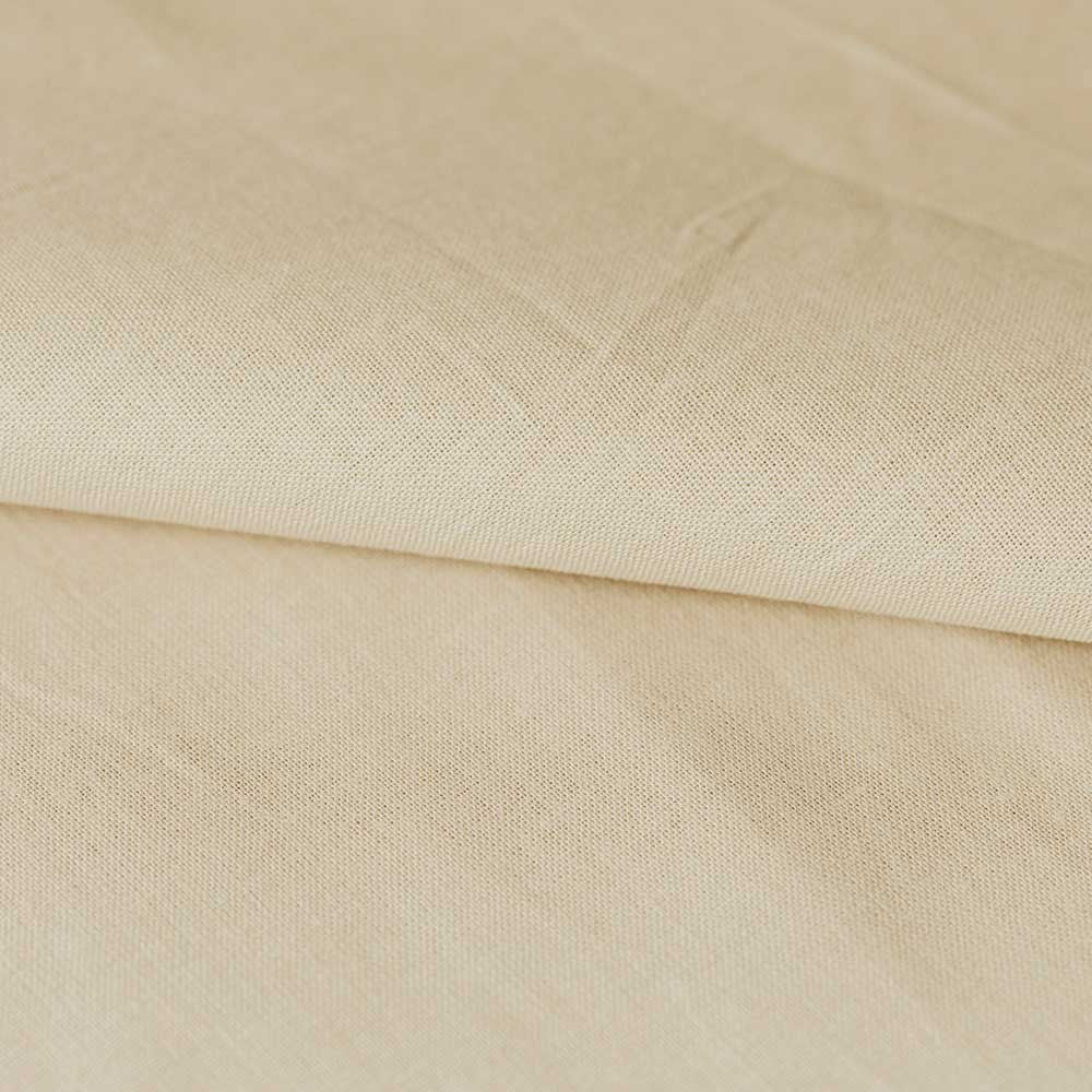 Conjunto de lençóis de algodão percal cor areia