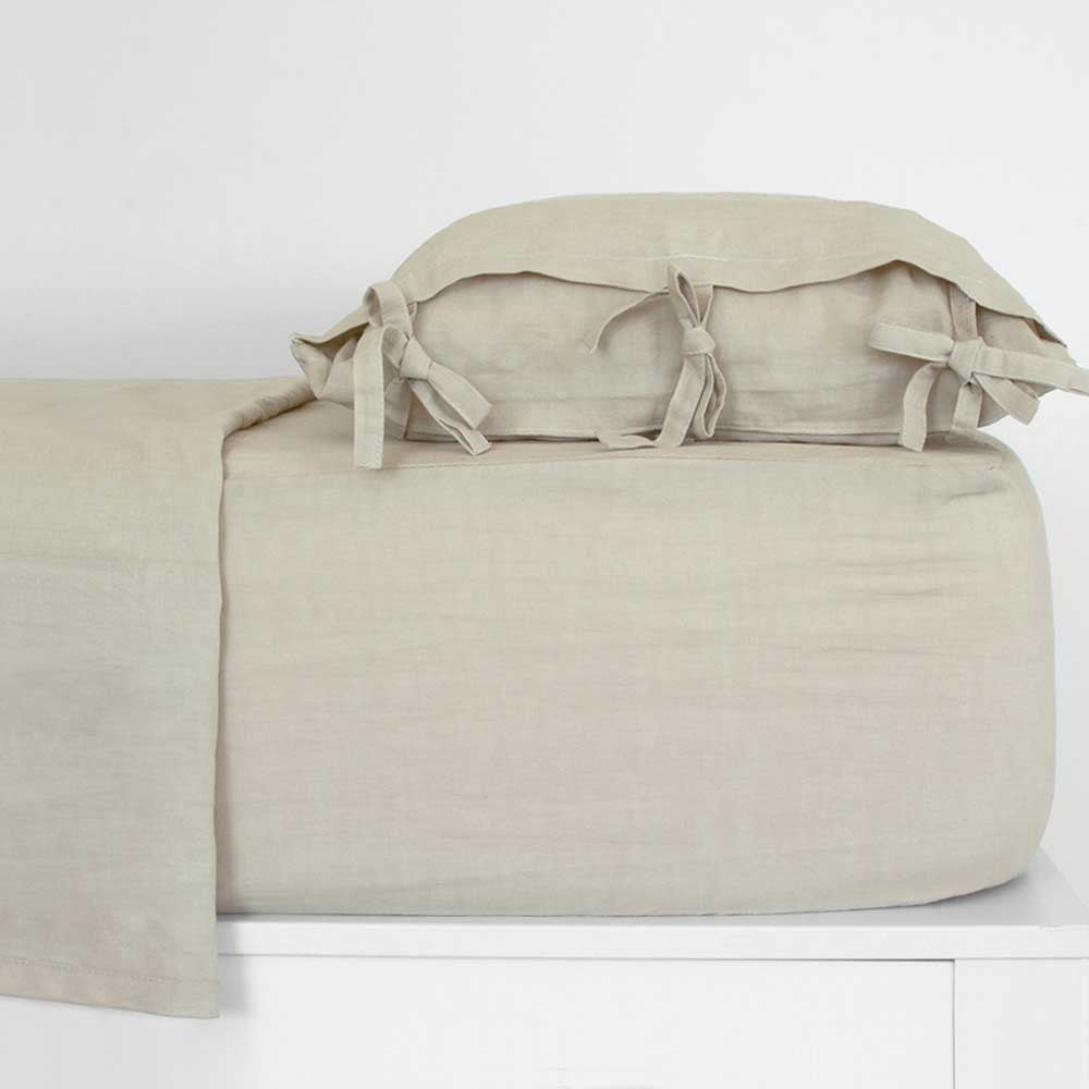 conjunto de lençóis de linho