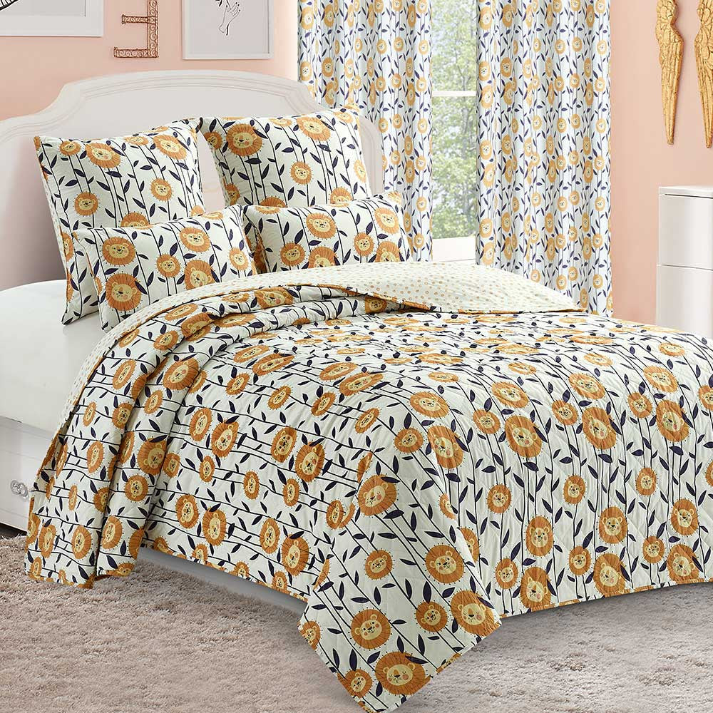 Colcha Ilse laranja bouti