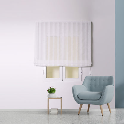 Cortina romana branca Style17 com corrente