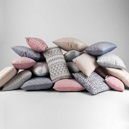 COJIN JACQUARD MADRAS  ESMERALDA  - FUNDA + RELLENO