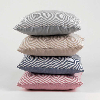 Almofada Jacquard Feli Azul - Capa + Enchimento