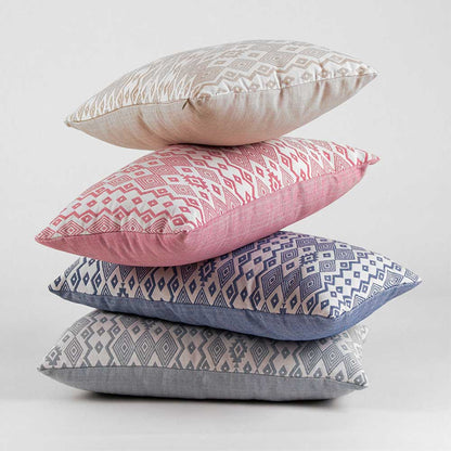 COJIN JACQUARD MADRAS  ESMERALDA  - FUNDA + RELLENO