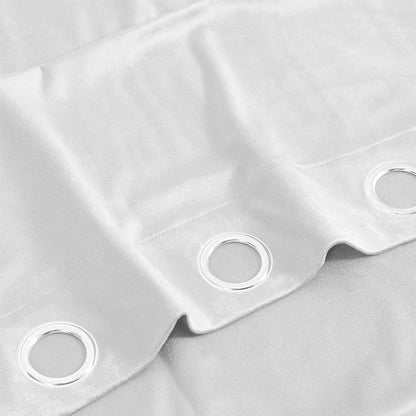 Cortina nova, veludo branco