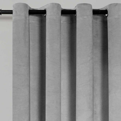 Nova cortina de veludo perolado