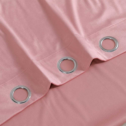 Cortina nova, veludo rosa claro